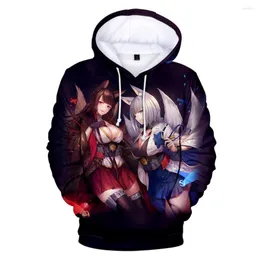 Herrtröjor 3d kawaii tecknad kläder azur lane sakura empir hoodie tröjor män kvinnor hoody barn pojke flickor