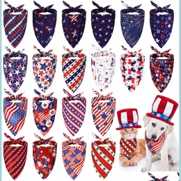 Other Dog Supplies 20 Pack Holiday Dog Bandanna Scarf Accessories Independence Adjustable American Flag Pet For Small Medium Dogs Pe Dhdkc