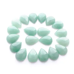 Natural Aventurine Gemstones Teardrop 13x18mm Cabochon Inga h￥l L￶sa p￤rlor f￶r DIY -smycken tillverkar ￶rh￤ngen armband halsband ringar accessoriesu3041