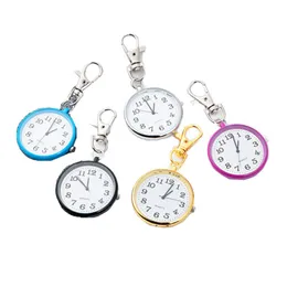 Медсестра карманные часы для ключей водонепроницаемой цифровой кварцевой Quartz Watch Creative Gift Key Chain Keyring RRA410