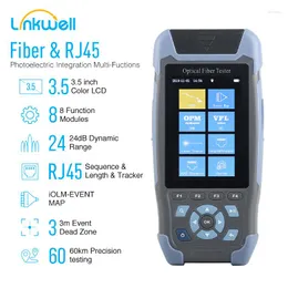 Fiber Optic Equipment MINI OTDR Reflectometer With 9 Functions VFL OLS OPM Event Map Cable Ethernet Tester Multi Language