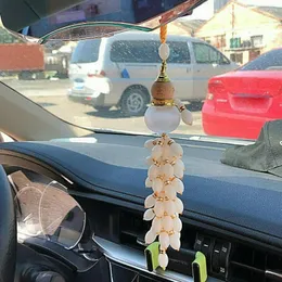 Decorazioni per interni Fai da te Specchietto retrovisore Decorazione pendente Zucca appesa Ornamento fortunato Fibbia portatile per auto