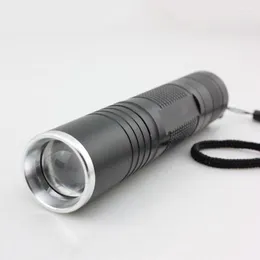 المصابيح الكهربائية مشاعل قابلة للتكبير LED Q5 1600 Lumen Protable Pocket Flash Lights Torch Lampe Torche Lanterna Lamps Focus Riding