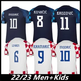 CHORWACJA 22/23 nowi fani męskie koszulki piłkarskie PERISIC MODRIC 2022 World Cup PASALIC BROZOVIC wersja gracza LOVREN BREKALO KOVACIC KRAMARIC domowa wyjazdowa koszulka piłkarska