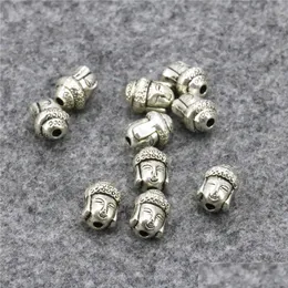 Andere Metallschmuckteile 10 Stück Kupfer Buddha Kopf geformt Glück DIY lose Perlen Zubehör Teile Handwerk machen Design 7 x 10 mm Dro Dhh9C