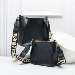 Stella McCartney Mulheres Bolsa de ombro de alta qualidade Compras de couro de PVC Two tamanho J7CQ#232H