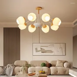 Ljuskronor modern 2022 för vardagsrummet dekorera vitt grönt sovrum mat loft nordiskt gren tak hängande lampa led