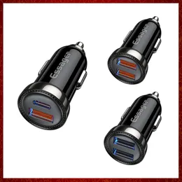CC240 USB Car Charger Type C Quick Charges QC 3.0 For iPhone 14 13 12 Pro Max Xiaomi Fast Charging For Phone in Cars