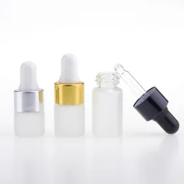 Empty Eye Dropper Bottles 1ml 2ml 3ml Frosted Cosmetic E Liquid Lotion Sample Storage