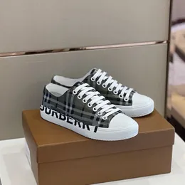 burbuerry Brand Highest quality Luxury Shoe Classic Casual Shoes Flat  Outdoor Stripes Vintage Sneakers Thick Sole Mens Season Tones Bra