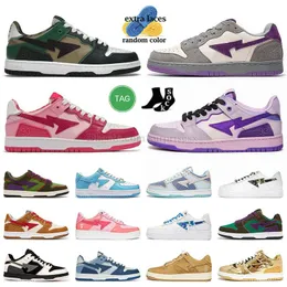 Buty do biegania marki masy męskie rozmiar kobiety 45 US 11 płaskich platform na zewnątrz Sneaker Court Purple White Pine Green Camo Blue Unc Panda University Gold Sneakers