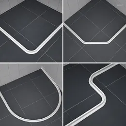 Bath Mats Silicone Bathroom Water Stopper Self-Adhesive Retaining Strip Bendable Door Washing Machine Shower Dam Barrier