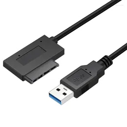 كابلات الكمبيوتر USB إلى SATA 3.0 7 6 13PIN SLIMLINE ADAPTER كابل محرك أقراص DVD/CD-ROM