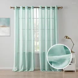 Gardin draperier gardiner små och färska rena färgskärmar används i sovrumsbalkongen vardagsrum café 1 bit