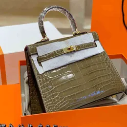 Women Herme Designer Handbag Luxurys Handbags Purse Alligator Design Leather Shoulder Bags Ladies Tote Bag Wallet Golden Lock Orignal