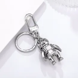 Brand Fashion Astronaut Space Robot Astronaut Keychain Key Ring Creative and Exquisite Car Pendant Couples Gift for Boyfriend