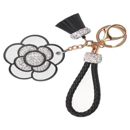 Black floral luxury whole fashion mode whole accessory whole mode fashion keychain2233