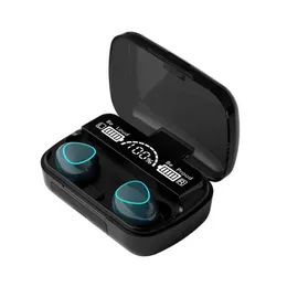 Earbuds Bluetooth 5.1ヘッドフォンTWSイヤホン3500MAH防水充電ボックスM10 TWS付き真のワイヤレスステレオ