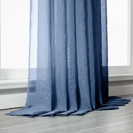 Tende per tende Tulle Tende per finestre moderne per soggiorno Solid Sheer Camera da letto Trattamenti di screening in voileCurtain