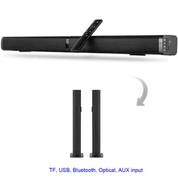 SoundBar Ultra Slim Löstagbar Bluetooth TV Sound Bar 37 tum Wireles Högtalare Inbyggd subwoofer-ljudfält med Optical för LED 221101