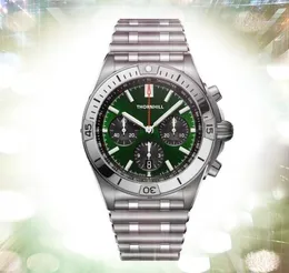 Czyste fabryczne zegarki ze stali nierdzewnej 42 mm kwarc Chronograf Ruch Mężczyzny Klasyczna atmosfera Dostosowane logo Luksusowe Upgrade Na ręce Prezenty