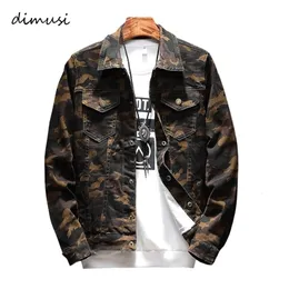 DIMUSI Mens Jackets Fashion Men Anorak Hip Hop Street Wear Jeans Jackets Men's Camouflage Denim Jacket Cowboy Coats 5XLYA772 T190910