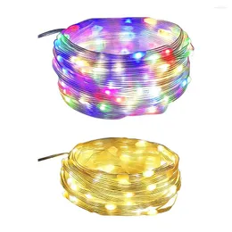 سلاسل 10/20M LED String Lights Colorful Colar Fairy Forevide Garden Festival Decor