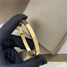 Modne diamentowe bransoletki złota para para niestandardowe bransoletki Produkty Produkty luksusowe biżuteria projektanci niestandardowej marki bransoletka punkowa biżuteria