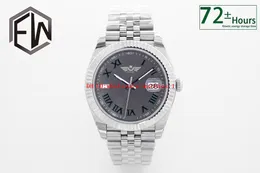 EWF ウォッチ TH-11.7MM プレジデント デイトジャスト 41mm 126334 グレー文字盤 CAL.3235 自動巻き 機械式 72時間蓄電 904L メンズ 男性用 腕時計 腕時計