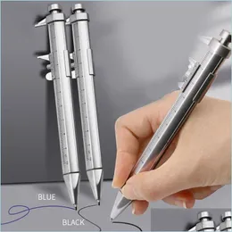 Ballpoint Pens Ballpoint Pens Mtifunction 0 5Mm Caliper Pen Gel Ink Vernier Roller Ball School Stationery Gifts Office Supplies Drop Dhcim