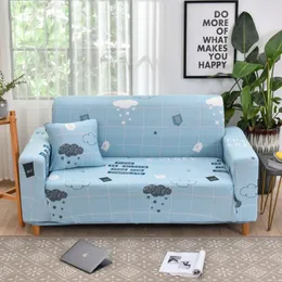 Крышка стула Pajenila Elastic Chease Cover Sofa для гостиной Blue Qute Pattern 1/2/3/4 SEATEREL SECEAL CORNAL SLISHOVER AL257