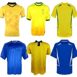 Maglia da calcio retrò brasiliana 1957 1970 1985 1988 1992 1994 1998 2000 2002 2004 2006 2012 Maglia da calcio Brasile RONALDINHO 57 70 85 88 92 94 98 00 02 04 06 12 camisa de futebol