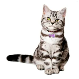 Collar personalizzato Abbigliamento per cani Nessun nome ID etichette per animali domestici perduti per cucciolo di gatto Accessori ossei a sospensione cucciolo Drop 2q
