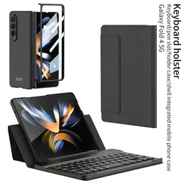 Bluetooth Keyboard Dubher Fase for Samsung Galaxy Z Fold 4 -krotnie 3 obudowa szklana filmu Ochrata Pióra Okładka