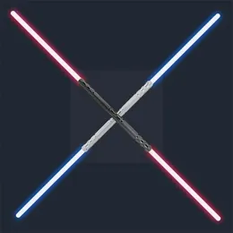 LED Işık Çubukları RGB 7 Renk Değiştir Led Lightsaber Luke Yıldız Jedi Cosplay Kılıç Tutar Vader Metal Ses Saber Hediye Işığı Prop D3J0 221031