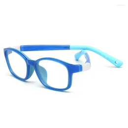 Sonnenbrillenrahmen TR90 Silikonbrille Kinder Flexible Schutz Kinder Diopter Brillen Gummi Kind Brillengestell Junge Mädchen