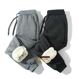 Luxurymen'in pantolon erkekler kalın polar termal pantolon açık kış sıcak rahat joggers pantalones için spor ter hombre