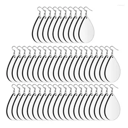 Dangle Earrings N84D Blank Sublimation Drop Shape For Women Girl DIY Jewelry Keychain 50pcs