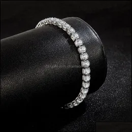 Теннисные браслеты ювелирные украшения роскошные бриллианты браслет циркона