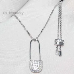 Naszyjniki wiszące S925 srebrny naszyjnik damski diament
