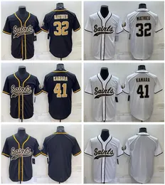 CUSTOM Stitched Football jersey New Orleans''Saints''41 Alvin Kamara 32 Mathieu 12 Olave baseball Untouchable jerseys
