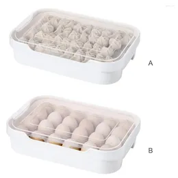 Garrafas de armazenamento Caixa de bolinho de bolas de alimentos para geladeira 2 camadas de preservação de preservação plástica de caixa clara do suporte vegetal