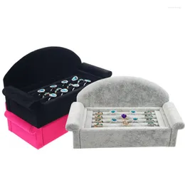 Jewelry Pouches Style Luxury Princess Rings Shelf Earrings Tray Jewellery Packaging Counter Decoration Storage Box Display Props