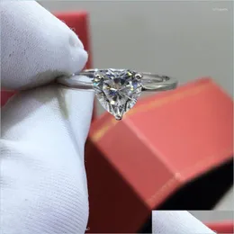 Кластерные кольца кластерные кольца Sier 925 Оригинал 2 Алмазны