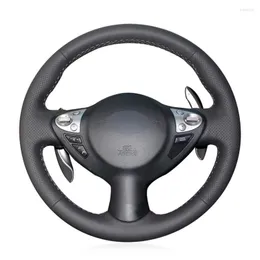 Steering Wheel Covers Hand-stitched Non-slip Durable Micro Fiber Leathe Car Cover Wrap For Infiniti FX FX35 FX37 FX50 2009-2013