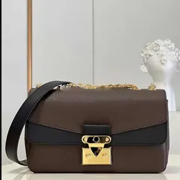 Женская дизайнерская сумка в стиле парижский стиль коричневый холст сумочки мода Marceau Chain Crossbody Bags Lady's Cover Swork Кошелек Croisette Totes M46126
