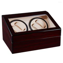 Watch Boxes 4 6 Automatic Winder Box WOODEN Case Reloj Winding Motor Shaker Uhrenbeweger WOOD Watchwinder Jewellery Rotator Casket