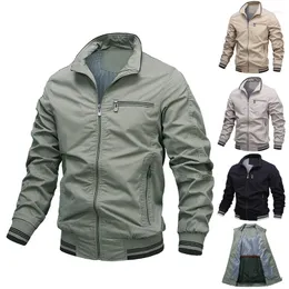 Giacche da uomo Giacca militare da uomo Primavera Autunno Outdoor Abbigliamento casual in cotone Jaqueta Masculina Giacche a vento Capispalla di grandi dimensioni M-6XL