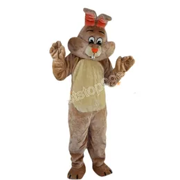 Halloween Beige Rabbit Easter Mascot Costume simulation Cartoon Anime theme character Adults Size Christmas Outdoor Advertising Outfit Suit For Men Women