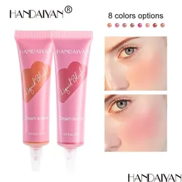 Rouge Handaiyan 8 Farben Flüssiges Rouge Langanhaltendes natürliches Retusche-Gesichtskontur-Make-up Hellt die Haut auf Rouge Drop Delivery 2022 Dhpfu